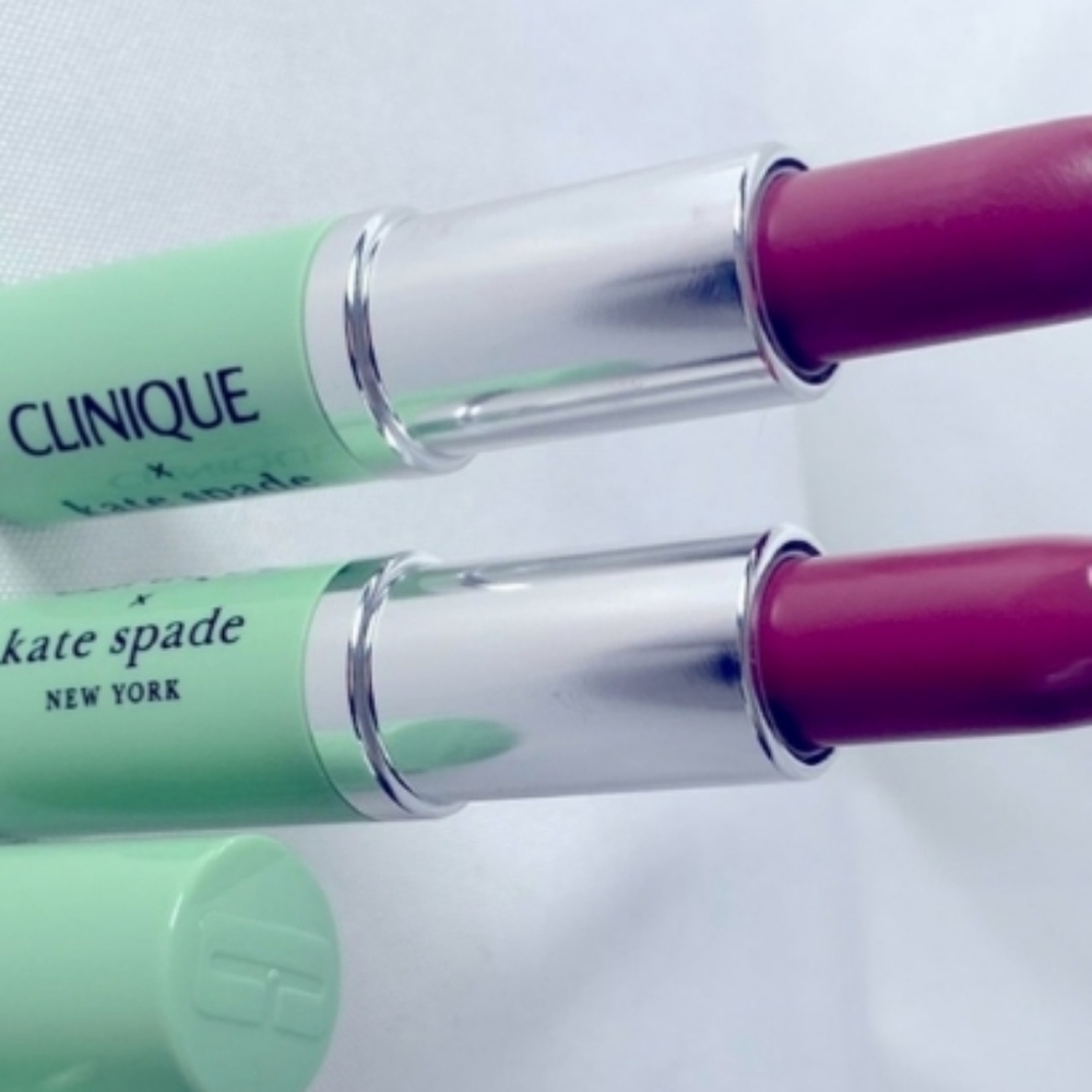 CLINIQUE Pop Lipstick | Plum Pop + Kate Spade | colorful sealed unused 3.5g NEW